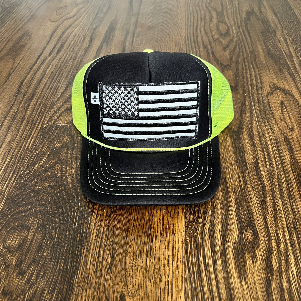 HAT Black/Neon Flag Trucker Demun Jones Merchandise