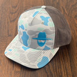 *NEW* HAT - Light Grey/Blue/Grey Duck CAMO