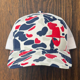 *NEW* HAT - Red/White/Blue Duck CAMO
