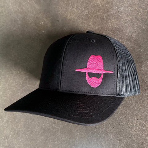 *NEW* HAT - Black/Pink Trucker