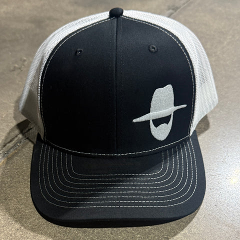 HAT - Black White SnapBack Trucker