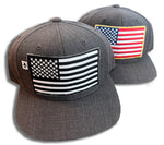 * NEW * HAT - USA Charcoal Snapback