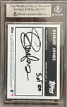 1st Edition Autographed TOPPS Demun Jones Trading Card