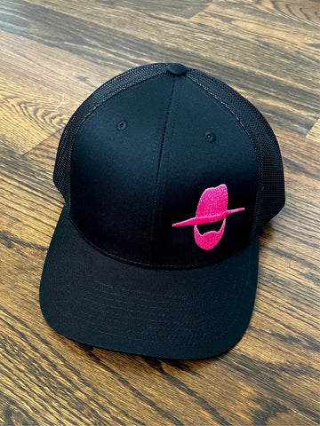 *NEW* HAT - Black/Pink Trucker